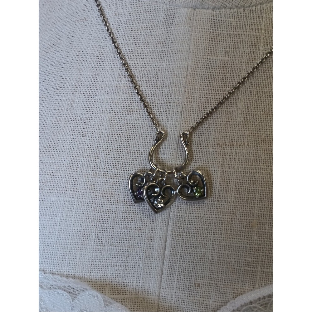 1 James Avery Sterling Heart Charm Pendant with Colored Gemstones - Birthstones - Picture 5 of 13